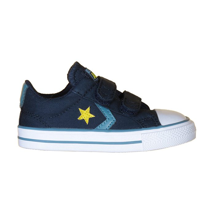 converse niño velcro azul